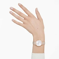 Imber watch, Swiss Made, Metal bracelet, Rose gold tone, Rose gold-tone finish by SWAROVSKI
