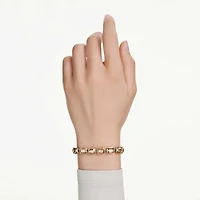 Millenia bracelet, Octagon cut, Caramel, Gold-tone plated by SWAROVSKI