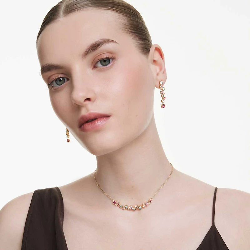 Constella set, Mixed cuts, Multicoloured, Gold-tone plated by SWAROVSKI
