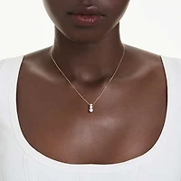 Stilla Attract pendant, Round cut, White