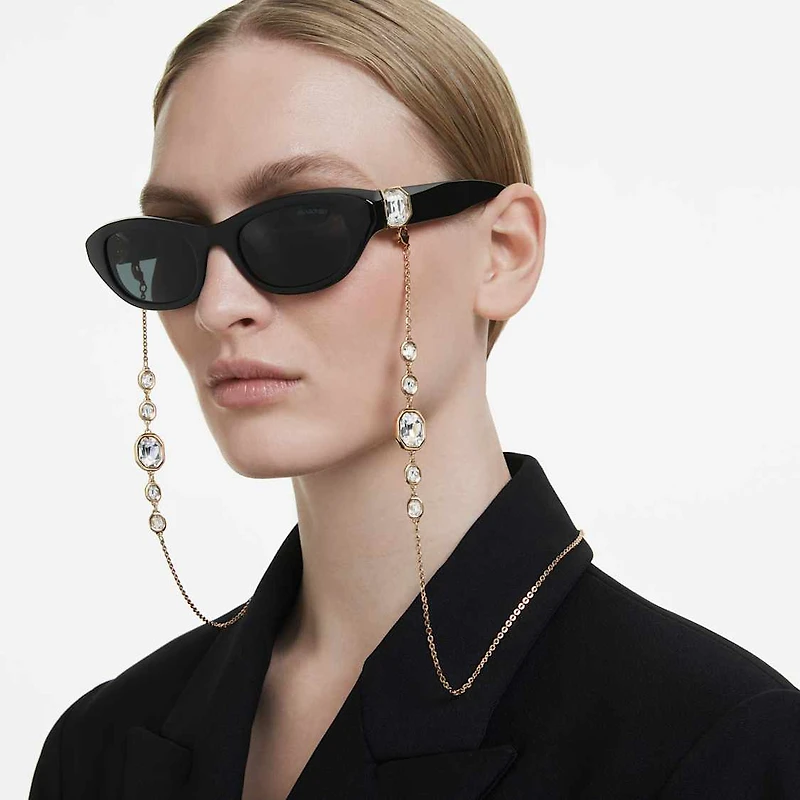 Sunglasses, Pillow shape, Black by SWAROVSKI