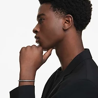 Dextera bangle, Octagon shape, Round cut, White