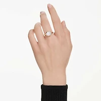 Octagon bezel ring, Lab-grown diamonds 3.0 ct tw, Octagon shape, 14K yellow gold by SWAROVSKI