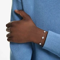 Una Angelic bracelet, Round cut, Double sided motifs, White, Rhodium plated by SWAROVSKI