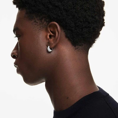 Sublima earrings, White, Rhodium plated by SWAROVSKI