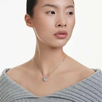 Swan pendant, Mixed cuts, Swan, White by SWAROVSKI