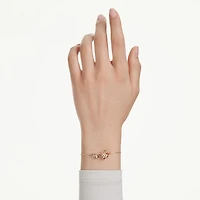 Idyllia bracelet, Mixed cuts, Flower, Multicoloured, Gold-tone plated by SWAROVSKI