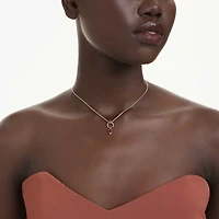 Mesmera pendant, Mixed cuts, Red, Gold-tone plated by SWAROVSKI