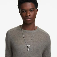 Sublima pendant, Mixed cuts, White, Ruthenium plated by SWAROVSKI