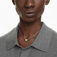 Dextera pendant, White, Rhodium plated by SWAROVSKI