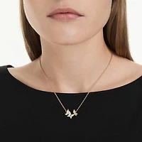 Idyllia Lilia necklace, Butterfly, White