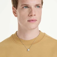 Idyllia pendant, Mixed cuts, Heart, White, Mixed metal finish by SWAROVSKI