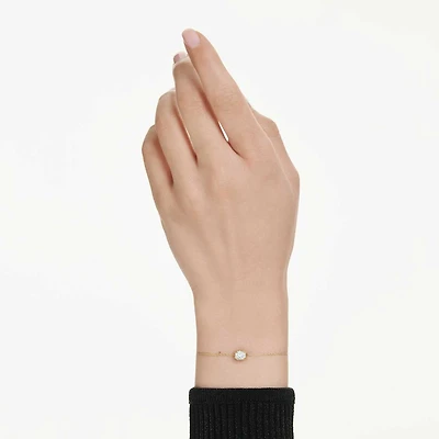 Octagon bracelet, Lab-grown diamonds 0.5 ct tw, Octagon shape, 14K yellow gold by SWAROVSKI