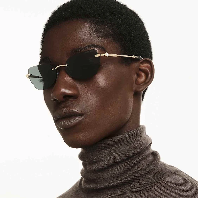 Sunglasses, Pillow shape, SK7038, Gold tone by SWAROVSKI