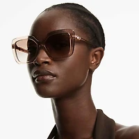 Sunglasses, Square shape, SK6049, Beige by SWAROVSKI