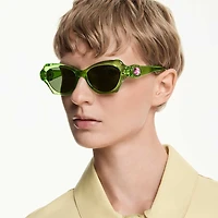 Sunglasses, Pillow shape, SK6050, Green by SWAROVSKI