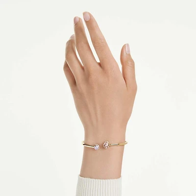 Chroma bangle, Mixed cuts, Multicolored, Gold-tone plated by SWAROVSKI