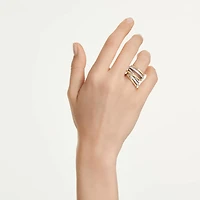 Hyperbola cocktail ring, Round cut, White, Mixed metal finish by SWAROVSKI