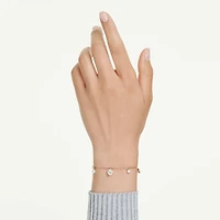 Una Angelic strandage, Crystal pearl, Round cut, White, Gold-tone plated by SWAROVSKI