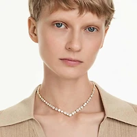 Mesmera necklace, Mixed cuts, White