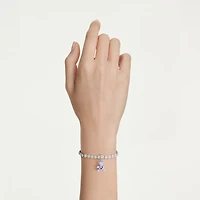 Idyllia charm, Mixed cuts, Teddy, Purple, Rhodium plated by SWAROVSKI