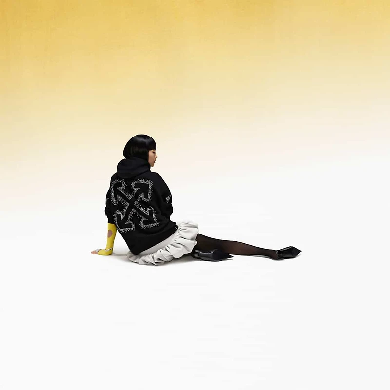 OFF-WHITE™ Arrow Hoodie, Black by SWAROVSKI