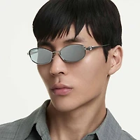Sunglasses, Pillow shape, SK7042, Silver Tone by SWAROVSKI