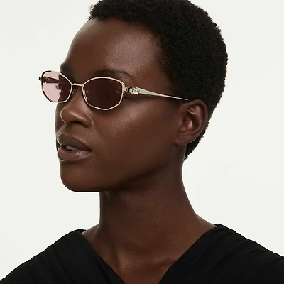 Sunglasses, Pillow shape, SK7042, Pink by SWAROVSKI