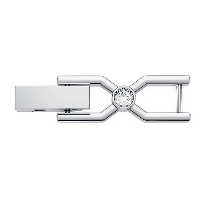 Imber Emily Tennis extender, Round cut, Rhodium plated by SWAROVSKI