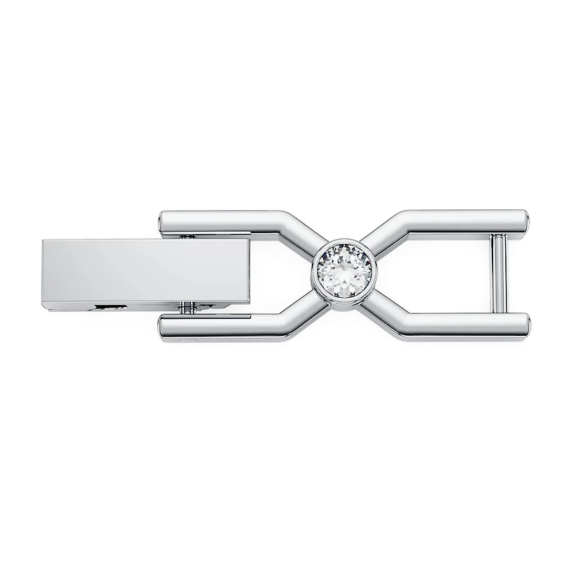 Imber Emily Tennis extender, Round cut, White, Rhodium plated by SWAROVSKI