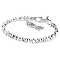 Imber Emily Tennis bracelet, Round cut, White, Rhodium plated by SWAROVSKI
