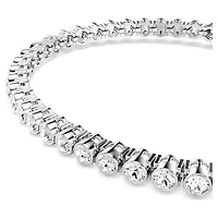Imber Emily Tennis bracelet, Round cut, White, Rhodium plated by SWAROVSKI