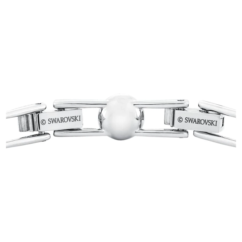 Una Angelic bracelet, Round cut, Small, White, Rhodium plated by SWAROVSKI