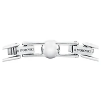 Una Angelic bracelet, Round cut, Small, White, Rhodium plated by SWAROVSKI