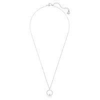 Creativity pendant, White, Rhodium plated by SWAROVSKI