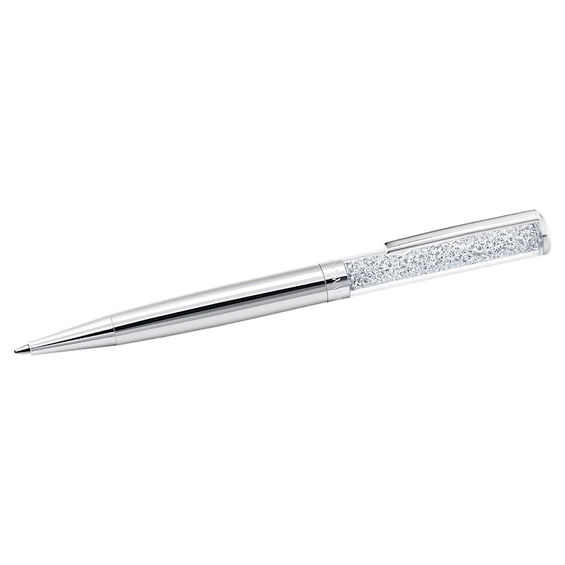 Crystalline ballpoint pen, Silver tone, Chrome plated by SWAROVSKI