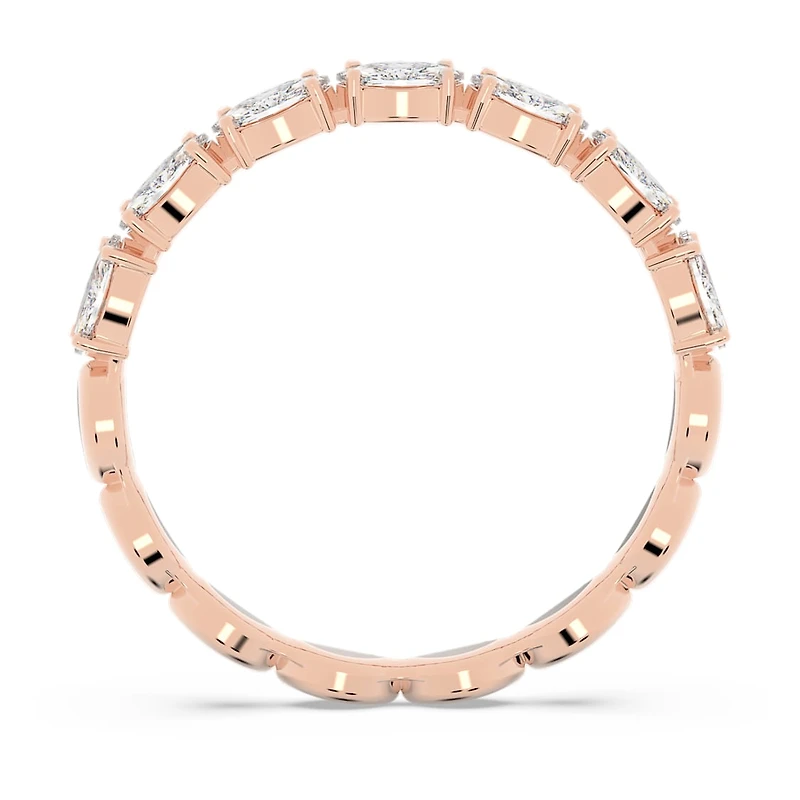 Matrix Vittore ring, Marquise cut, White, Rose gold-tone plated by SWAROVSKI
