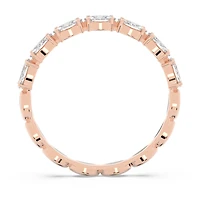 Matrix Vittore ring, Marquise cut, White, Rose gold-tone plated by SWAROVSKI
