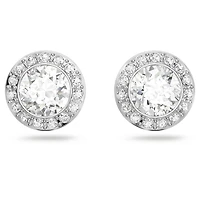 Una Angelic set, Set (3), Round cut, White, Rhodium plated by SWAROVSKI