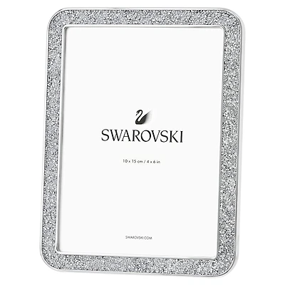 Minera picture frame, Rectangular shape, Small, Silver Tone by SWAROVSKI