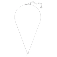 Stilla Attract necklace, Round cut, White, Rhodium plated by SWAROVSKI