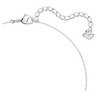 Stilla Attract necklace, Round cut, White, Rhodium plated by SWAROVSKI