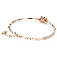 Una bracelet, Round cut, Oval shape, White, Rose gold-tone plated by SWAROVSKI