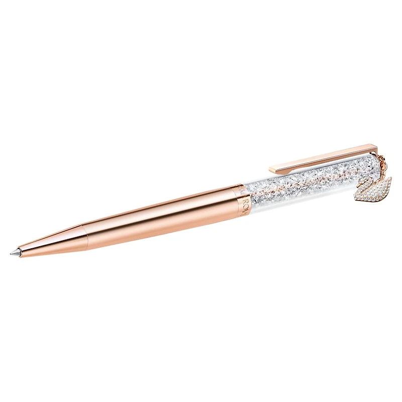 Crystalline ballpoint pen, Swan, Rose gold tone, Rose gold-tone plated by SWAROVSKI