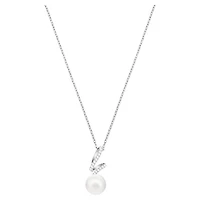 Gabriella pendant, White, Rhodium plated by SWAROVSKI