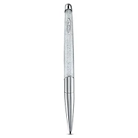 Crystalline ballpoint pen, Silver tone, Chrome plated by SWAROVSKI