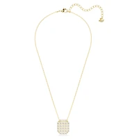 Exalta necklace, White, Gold-tone plated by SWAROVSKI