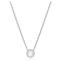 Una Angelic pendant, Round cut, White, Rhodium plated by SWAROVSKI