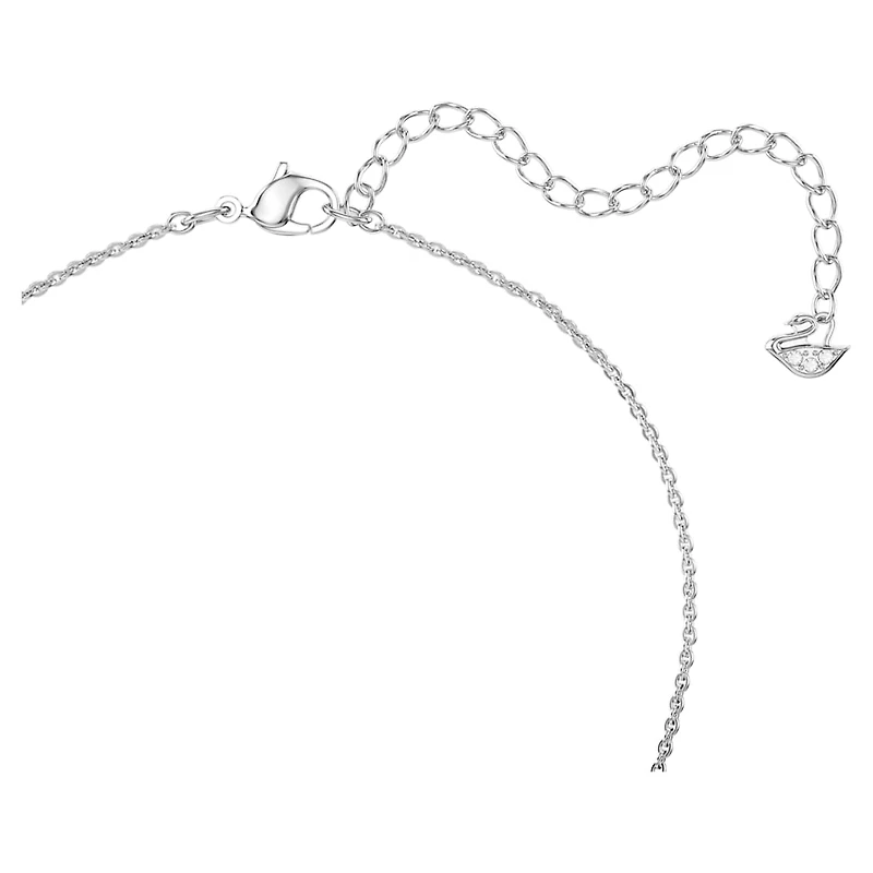Una Angelic pendant, Round cut, White, Rhodium plated by SWAROVSKI