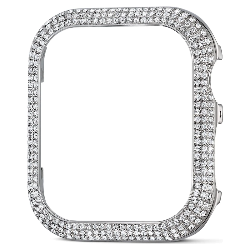 Sparkling case, For Apple Watch® Series 4 & 5, 40mm, Silver Tone by SWAROVSKI